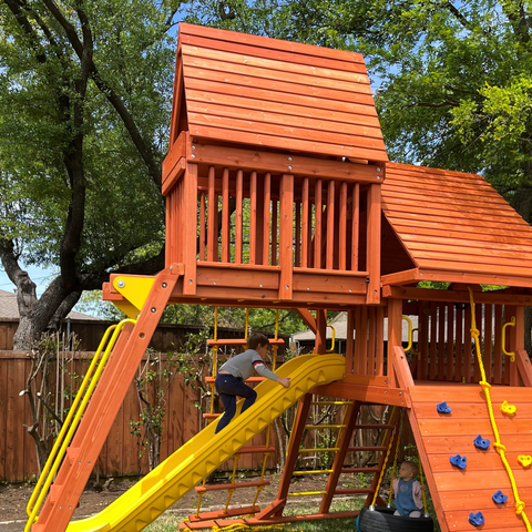 Swing Sets with Sky Lofts