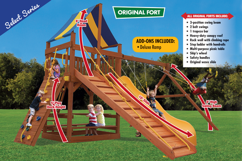 13B Original Fort Combo 2 with Deluxe Ramp Playset