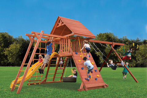 15D Original Playcenter Combo 3 with Wood Roof Playset