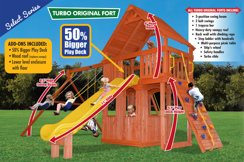 17E Turbo Original Fort Combo 2 XL with Playhouse Playset