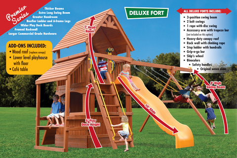 21D Deluxe Fort Hangout Playset