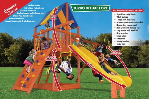 24A Turbo Deluxe Fort Combo 2 Playset