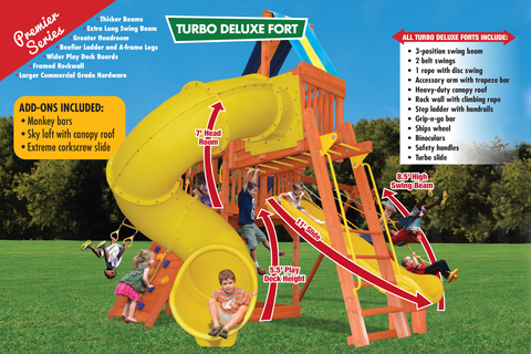 25F Turbo Deluxe Fort Combo 5 Playset