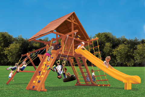 31B Supreme Playcenter Combo 2 with Wood Roof Playset