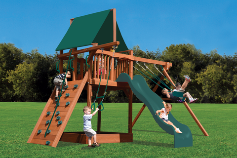 41C Deluxe Fort with 2 Position Swing Beam Playset
