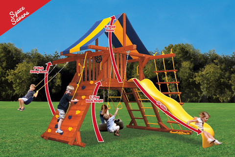 41D Original Playcenter with Double Swing Arm Playset