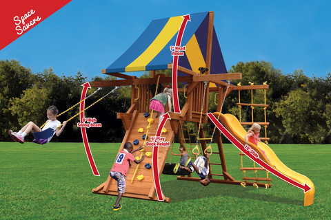 41F Deluxe Playcenter with Double Swing Arm Playset