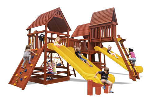 Playground One Mega Triple Shot Swing Set