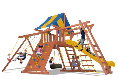 Playground One Original Playcenter Swing Set with 5.5' Platform and Monkey Bars