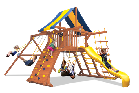 Playground One Original Playcenter Swing Set with 5' Platform and Two Swings