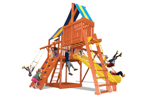 Playground One Premier Fort with 5.5' Platform and Sky Loft