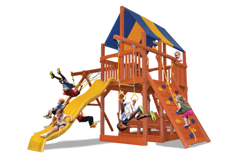 Playground One Premier Fort Swing Set with 5' Extra Large Platform