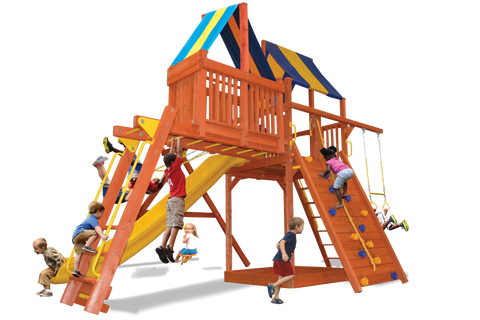 Playground One Premier Fort with 6.5' Platform and Sky Loft