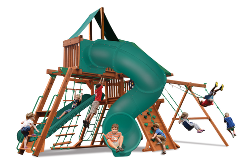 Playground One Premier Playcenter with 5.5' Platform and Spiral Slide