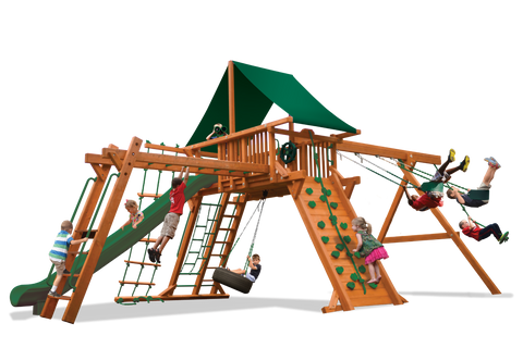 Playground One Premier Playcenter Swing Set with 7.5' Platform and Monkey Bars