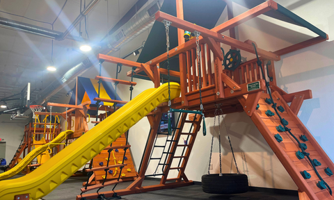 Row of Swing Sets at San Antonio Store