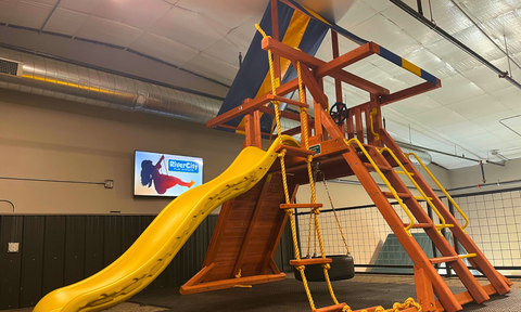 Original Playcenter with 4'10" Platform at Schertz store.